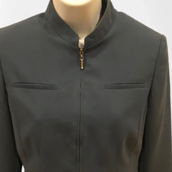 Worthington Petites Suit Jacket Blazer Size 8 Dark Blue - Picture 2 of 7